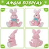 Plush Light Up Toys 40cm różowa dioda LED Musical Bunny Doll Doll Toys Pillows Rabbit Birthday Prezent Wysokiej jakości pluszowe zwierzęta dla dziewcząt dzieci 231207