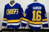 Brüder Ed Slap Shot Charlestown Chiefs Hockey Trikot 16 Jack 17 Steve 18 Jeff Hanson 7 Francine Dunlop 3 Killer Vintage CCM Movie Blu