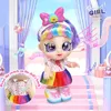 Куклы Mini Baby Play Doll Music Sing Электронные длинные волосы Симпатичное платье принцессы Ролевой дом Модные игрушки Подарок для девочек 231207