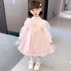 Vestidos para niña, vestido de felpa para otoño/invierno 2023, princesa Súper Hada para bebé, cumpleaños para niños