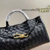 Sacs de créateurs Andiamo pour femmes BottegavVeneta Sacs fourre-tout Sacs à main tissés en cuir Nouveau style léger luxe niche boucle de corde en métal sac tissé pour sac pour femme sac unique sh WNX0S