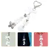 Pendant Necklaces Key Chain Metal Ring Backpack Purse Hanging Ornament Heart Keychain