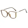 Okulary przeciwsłoneczne luksusowe okulary rama przeciw niebieskie lekkie okulary vintage oko przezroczysty obiektyw