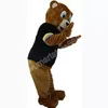 Nyaste Brown Bear Mascot Costume Carnival Unisex Outfit Christmas Birthday Party Outdoor Festival Dress Up Premotion Rekvisita Holiday Celebration