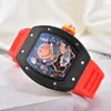 أفضل العلامة التجارية Quartz CASE Seconds Rubber Strap Wristwatch Male Clock Mens Watcher Watch