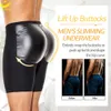 Homens push up booty levantamento calcinha com almofadas controle de barriga hip realçador shorts bunda levantador roupa interior emagrecimento shapewear