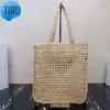 Saco de luxo sacos de designer marcas letras ocas ráfia palha tote moda cartão titular papel tecido mulheres sacos de ombro verão praia bolsa sacoch6