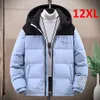 Men s Down Parkas Plus Size 10XL 12XL Jacket Men Winter Puffer Patchwork Fashion Casual Thick Jackets Coats Male Big 231208