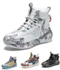 Winter High Top Basketball Shoes 커플을 달리는 팝콘 및 플러시 트렌디 한 남자 스포츠 신발 Yakuda 인기 운동화 상점 훈련 운동화 도매 dhgate