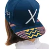 Nouveau Hip-lettre X chapeau plat casquette de Baseball hip-hop casquette à visière chapeau homme chapeau casquettes de basket-ball # t239R