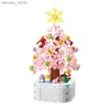 Blocos Série de Natal Árvore Bonsai Blocos de Construção Suculentas Vasos de Plantas de Plástico Tijolos Decoração de Casa Modelo Montar Brinquedo de Tijolo para Presente R231208