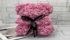 Orsetto di rosa NUOVO regalo di San Valentino 25 cm Orso di fiori Decorazione artificiale Regalo di Natale per le donne Regalo di San Valentino SEA Shippi5874449