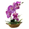 Decorative Flowers Artificial Phalaenopsis Potted Plant Fake Flower Simulate Butterfly Orchid Courtyard Party Wedding Decor