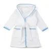 Serviettes Robes 100% coton enfants peignoirs blanc éponge éponge enfants peignoirs avec cordon unisexe vêtements filles garçons peignoirs 231208