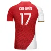 23 24 AS Monaco Soccer Jerseys Noir Extérieur BEN YEDDER MINAMINO BOADU GOLOVIN 2023 2024 Maillot de Foot BALOGUN EMBOLO Flocage Hommes Enfants FOFANA Football Shirt AKLIOOUCHE