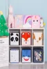 Cubo bonito dos desenhos animados animal padrão caixa de armazenamento para brinquedos organizador caixas dobráveis caixa de brinquedo de pelúcia para crianças para crianças cesta de armazenamento 2103153224169