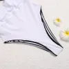 Maillot de bain une pièce d'été Vacances à la plage Plage Soleil natation sport Séduction sexy maillot de bain blanc pur Lettres complètes Vêtements de marque imprimés skis bikini de mode