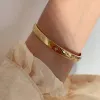 Koreaanse 925 zilveren gladde oppervlak armband vrouw eenvoudige mode INS stijl elegante armbanden creatieve feestaccessoires