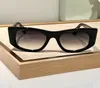 Oval Cat Eye Solglasögon Black/Grey Graident Women Shades Sunnies Gafas de Sol UV400 Eyewear With Box