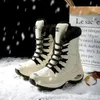 Buty zimowe kobiety buty wysokiej jakości utrzymanie ciepłych botów śnieżnych w połowie zawartości kobiety koronkowe wygodne damskie buty chaussures femme 231207