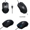 Mice Black Wired Gaming Mouse Usb 3 Buttons Optical Wheel Antiskid Frosted For Pc Pro Laptop Gamer Computer Drop Delivery Computers Ne Dhyeu