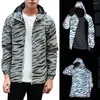 Men's Jackets Stylish Loose Coat Reflective Fluorescent Top Hooded Night Sporting