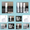 Packing Bottles 2Ml L 5Ml 10Ml Plastic/Glass Per Bottle Empty Refilable Spray Small Par Atomizer Sample Vials 270Pcs Drop Delivery O Otoav