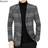 Costumes pour hommes Blazers 2024 Mode Blazer Veste Costume Angleterre Style Plaid Business Causal Hommes Vêtements Conjuntos De Coat 4XL 231208