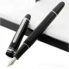 wholesale wholesale Turning Cap Platinum Line M Ballpoint Pen with black resin fine star with series number