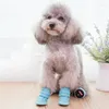 Dog Apparel 4PCS Outdoor Anti-slip Shoes Pet Casual Canvas For Teddy Small Middle Dogs Puppy Shop Tudo Para Caes