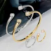 Necklace Earrings Set BrideTalk Luxury Copper Bangle Ring For Women Wedding Cubic Zircon Crystal India Dubai Bracelet Jewelry