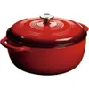 Holländska ugnar 7.5 Quart EAMLED CAST IRON Holländska ugnen med självlock gjutjärnspott gjutjärn köksredskap Nonstick Red 231207