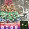 クリスマスの装飾スマートなクリスマスツリーライトフェアリーRGB LED STAR STRING LIGHTS BLUETOOTHアプリ滝ガーランドのためのホームヤードホリデー装飾231207