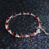 Chaîne Grenat 925-Sterling-Argent Eau-Dorp Femmes Zircon Santé Bracelets de Santé des Femmes bracelet de pierres précieuses bracelet de perles de jade YQ231208