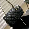 10A Caviar Lambskin Oryginalne wysokiej jakości kobiety torby na ramię torebki kołdry podwójne klapę Rozmiar 25 cm łańcuch torebki luksusy projektanci Bag6