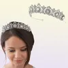 Ny Western Style Brud Crown Headband Gorgeous Crystal Bride Headpiece Hair Accessories Wedding Tiaras Hair Smyckes Party Gift C9892085