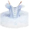 Stadiumkleding Jaar Tutu Ballet Blauw Angsa Lake Professionele buikdanskostuum Top Ballerina Jurk Volwassen Dochter