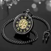 Pocket Watches Open Face Roman Numerals Display Mechanical Hand Winding Pocket Watch Elegant Fashion Antique Manual Pocket Clock Gift for Male 231207