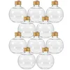 Wazony świąteczne sferyczne butelki butelek butelek wielofunkcyjnych z czapkami plastikowe mleko w wodę woda wycieka