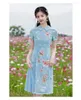 Roupas étnicas 2023 Vietnamita Yai Aodai Chinês Qipao Vestido para Mulheres