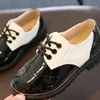 Zapatillas de deporte Primavera Verano Otoño Zapatos para niños para niños Niñas Estilo británico Niños Casual PU Cuero Moda Formal Suave 231207