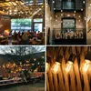 Decorações de Natal Sphoon 50FT S14 LED Garland String Light UE Plug 220V Lâmpada plástica inquebrável 1W 2W E27 Retro Outdoor Decor Patio Fairy Light 231207