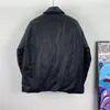 Otoño e invierno nueva moda chaquetas para hombre diseño de costura en forma de argyle de alta calidad ropa acolchada de algodón negro diseño de un solo pecho chaqueta de diseñador superior