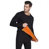 Men's Thermal Underwear Sets For Men Winter Thermo Long Clothes Women Thick Keep Warm Solid High Elastic