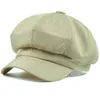 BERETS HT2520春夏女性帽子ヴィンテージ八角形SBOY BERET CAP MEN LEMESS BERET BREAT BREATINABLE LINENフラットキャップアーティスト画家帽子231208