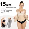 Arm Shaper Fajas Colombianas Underbust Corset Waist Cincher Trainer for Women Tummy Control Girdle Body Shaper Shapewear Postpartum Zipper 231202