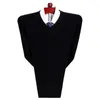 Men's Sweaters V-neck Long-sleeve Sweater Comfortable Base Layer Shirt V Neck Solid Color Knitted Fall Winter Thick Pullover Soft