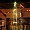 Kerstversiering USB Kerst LED Ladderverlichting met Kerstman Afstandsbediening LED String voor Binnen Buiten Raam Tuin Hangend Kerstdecoratie 231207