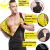 Mens Sauna Tops And Pant Sweat Vest Body Shaper Shorts Slim Neoprene Shapewear Waist Trainer Workout Shirt Weight Loss