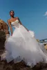 Beading Crystals Bridal Gowns Long Sleeves Glitter Wedding Dresses Tulle Illusion Back Elegant A Line Vestidos De Novia 2024 328 328